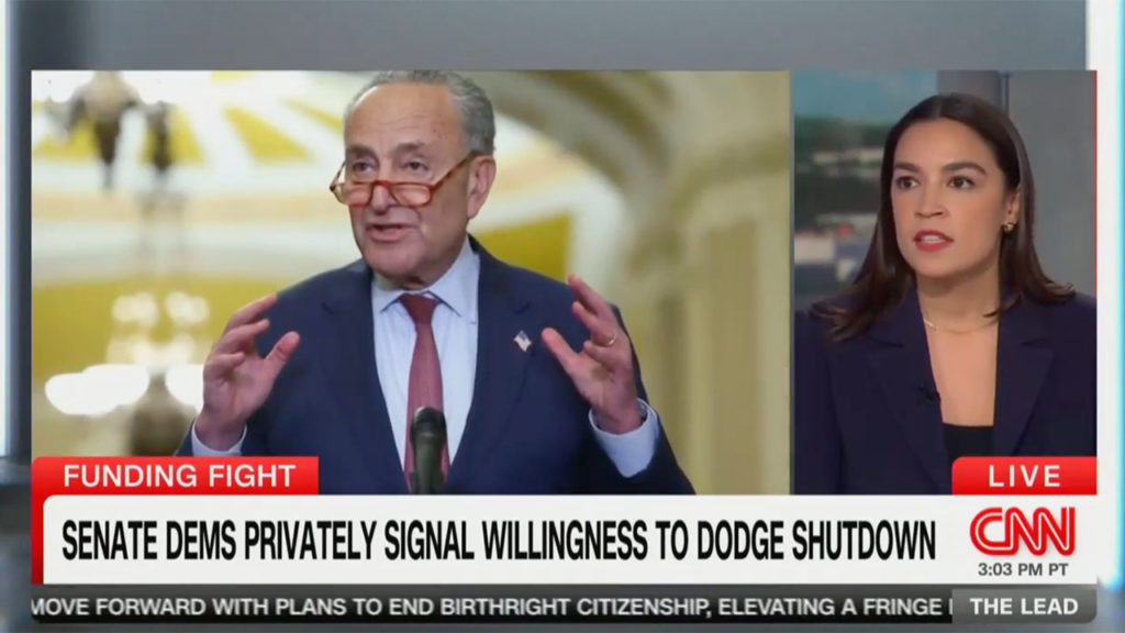 AOC slams Schumer for caving to GOP, Musk by voting for spending bill