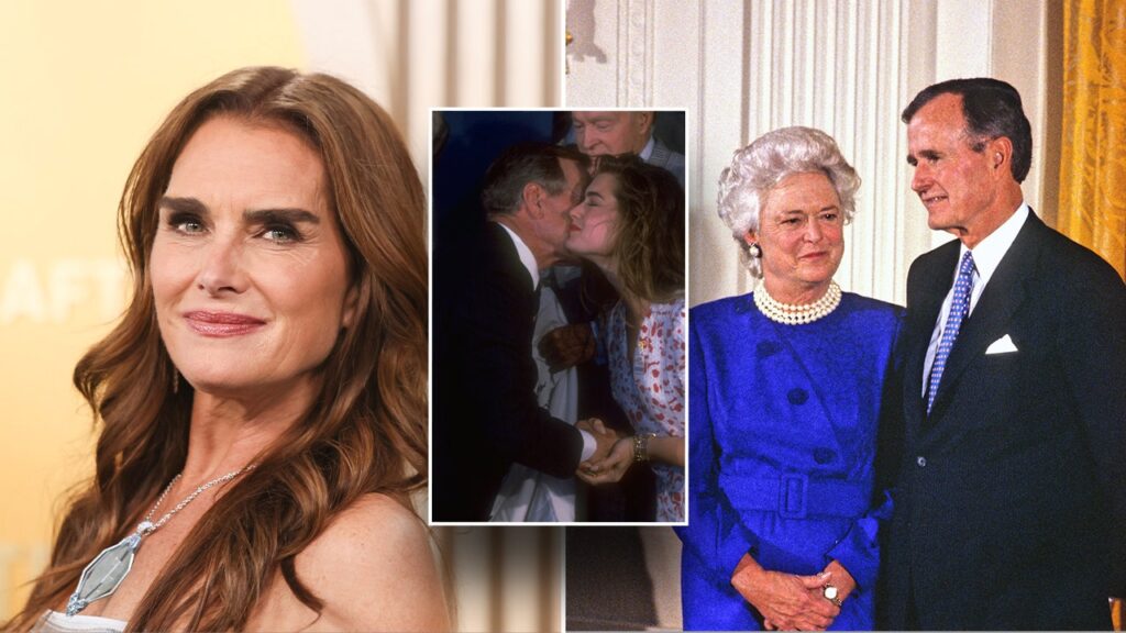 Brooke Shields once barged into George H.W., Barbara Bush's bedroom