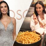 Demi Moore handles her Oscar loss with her dog and big bowls of French fries