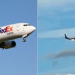 Fedex cargo plane catches fire midair before making emergency landing