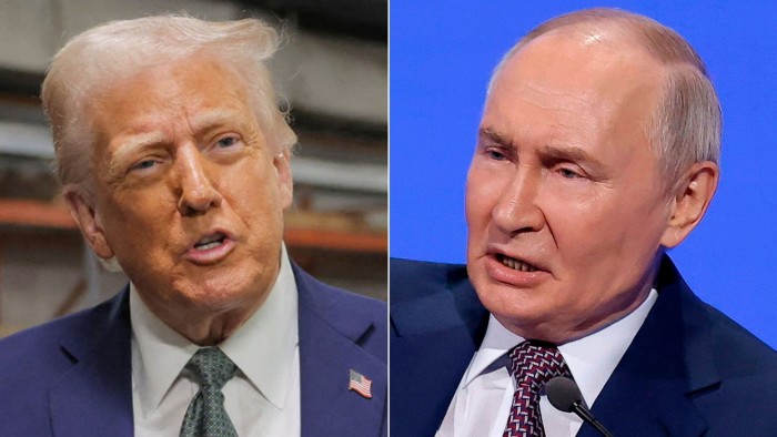 Donald Trump and Vladimir Putin