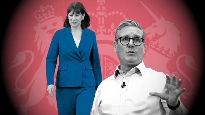 Montage shows Rachel Reeves and Keir Starmer against a Treasury logo backdrop