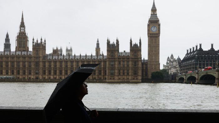 A view of the Palace of Westminster