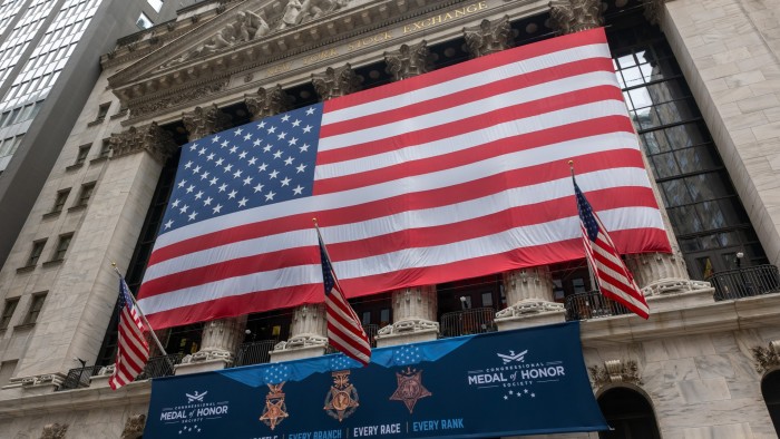 The US flag outside the New York Stock Exchange