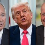 Stephen Schwarzman, Donald Trump and David Solomon