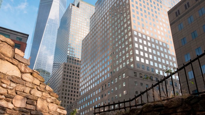 View of the building at 250 Vessey Street, where Jane Street’s offices are located, in New York, US