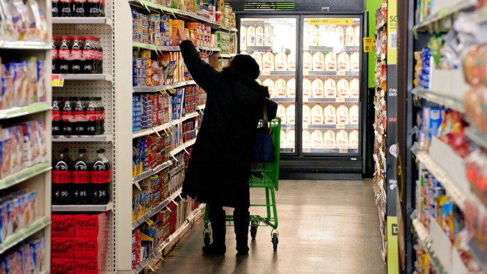 Person shops in a store