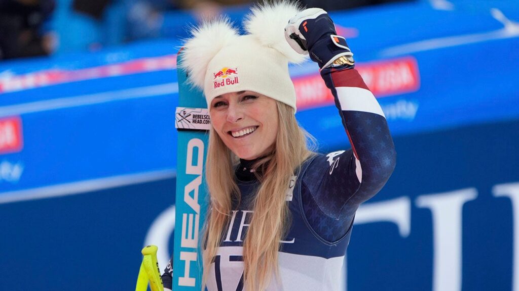 Lindsey Vonn finishes in 2nd place at World Cup