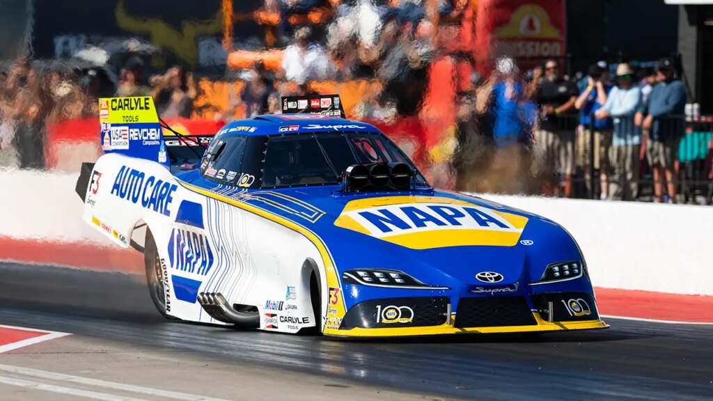 NHRA star Ron Capps walks away from horrifying crash