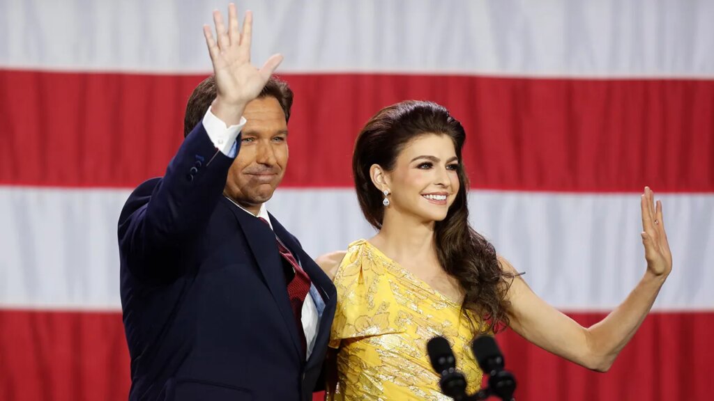 Ron and Casey DeSantis play golf with President Trump as Florida's 2026 race for governor heats up