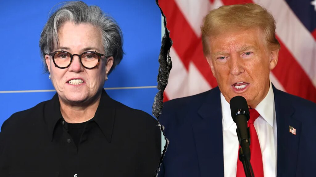 Trump pokes fun at Rosie O'Donnell after she flees US