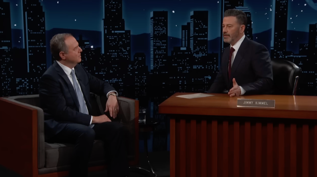 Adam Schiff commits to cutting CA red tape when pressed by Jimmy Kimmel