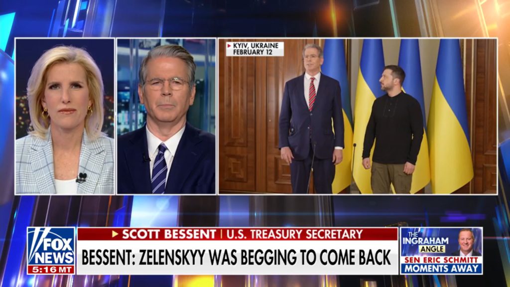 Treasury secretary Scott Bessent: Zelenskyy refused mineral deal twice before