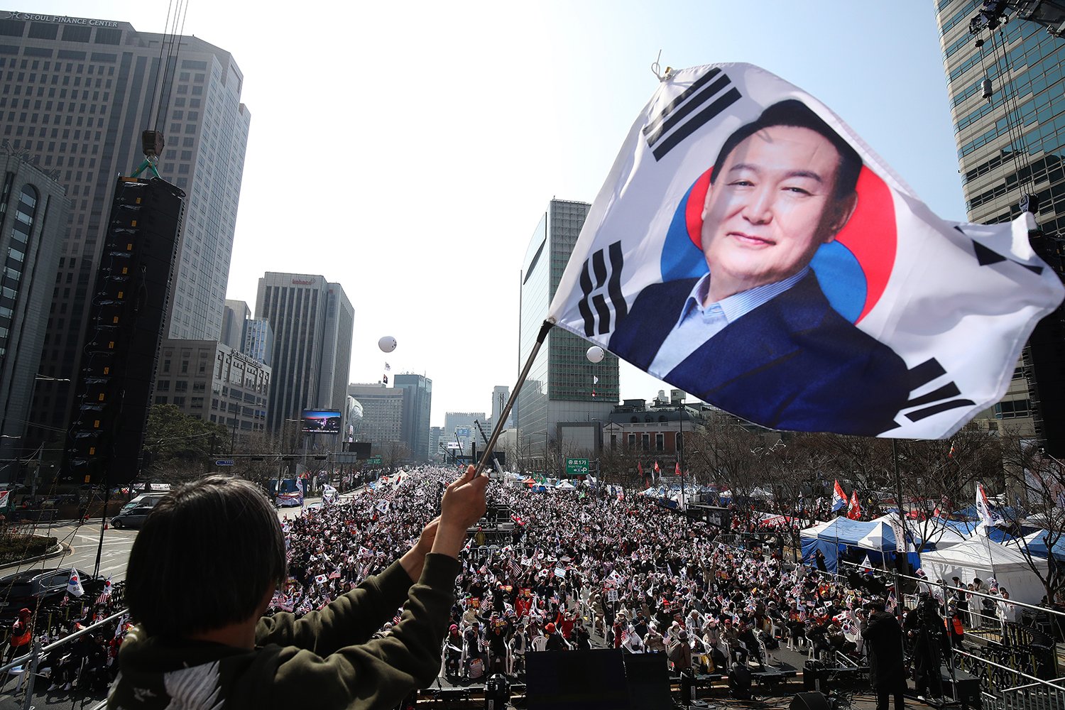 Protesters Gather As Courts Decide President Yoon's Fate